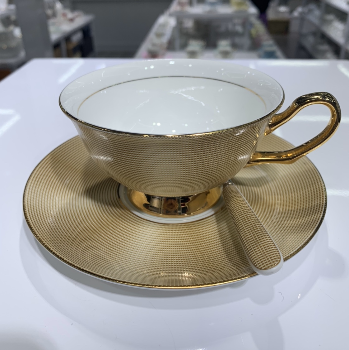 Coffee cup and saucer set details Picture