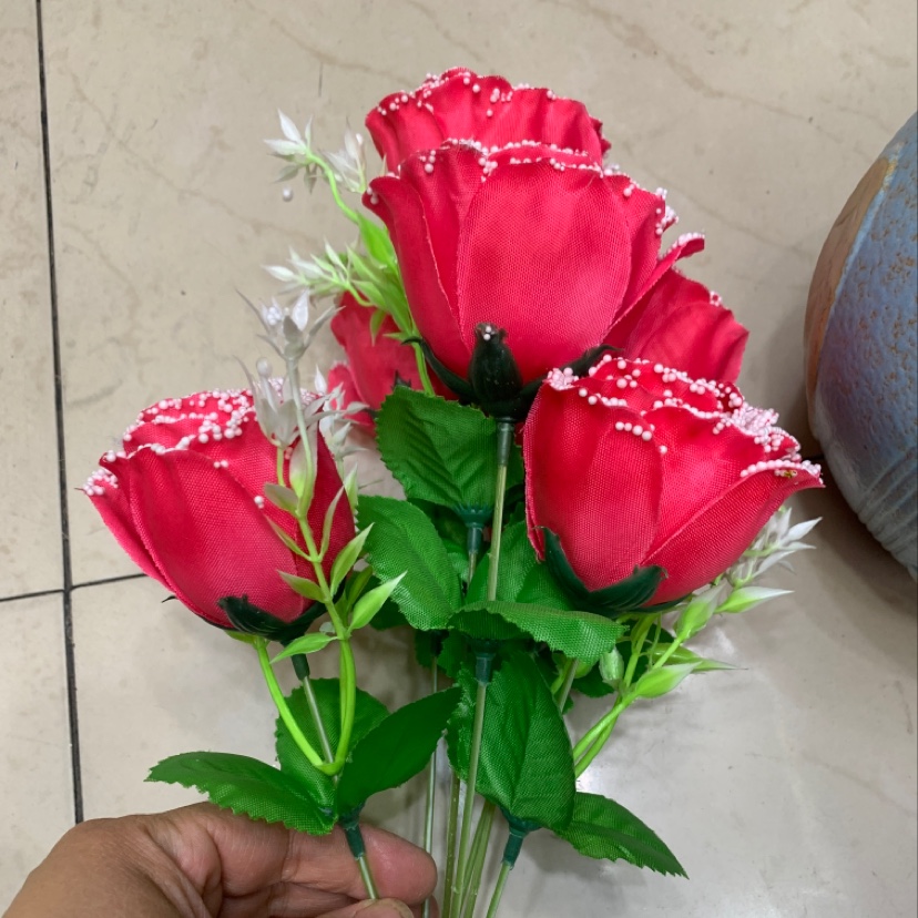 7头泡沫玫瑰细节图