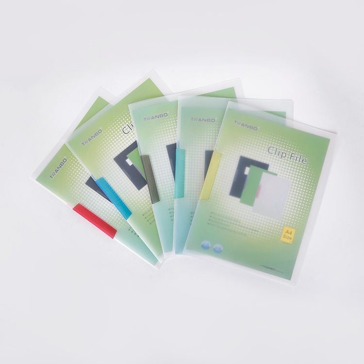 Full standard Stationery TRANBO A4 report folder Frosted PP Simple folder Office supplies can be customized thumbnail