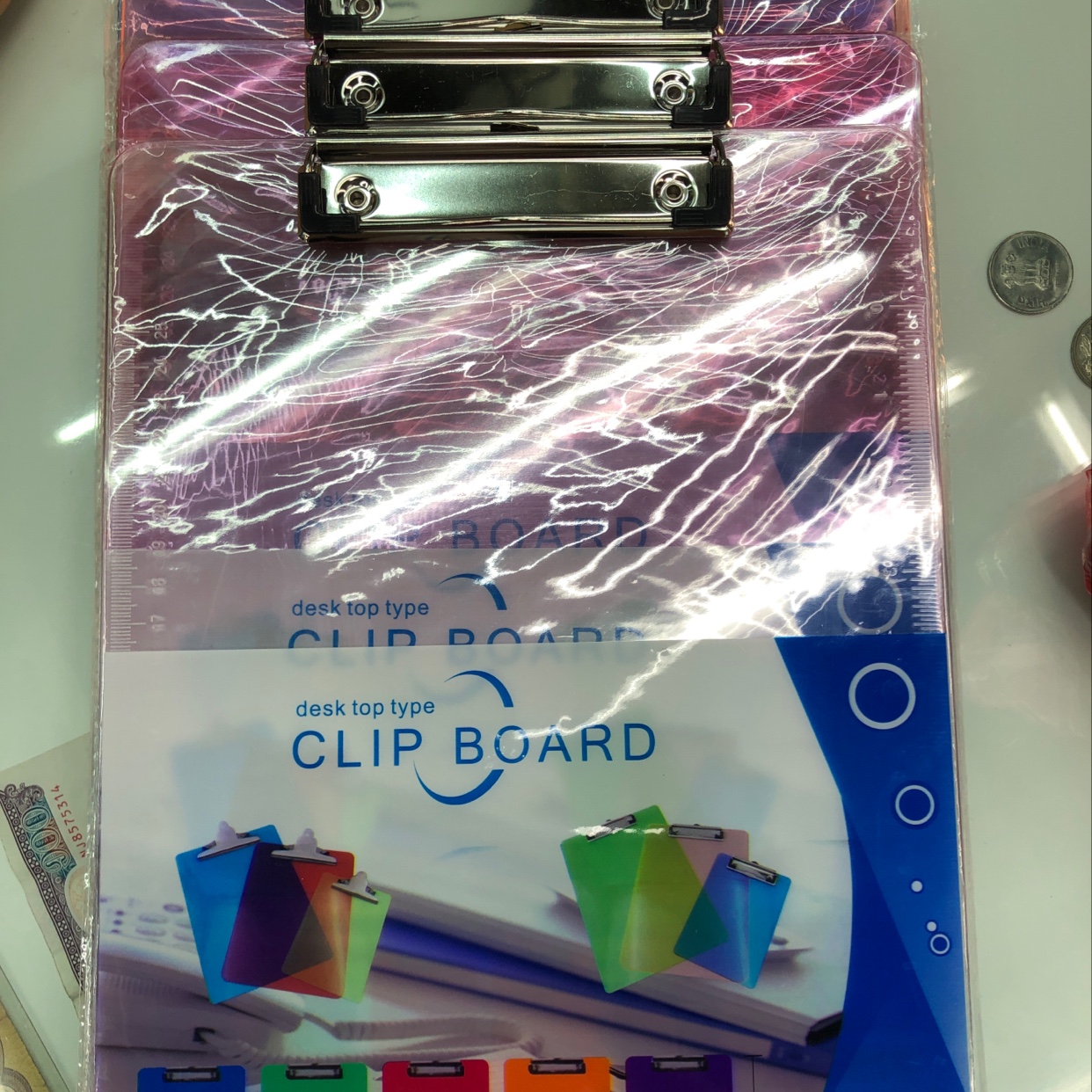 Flat splint clamps transparent solid color thumbnail