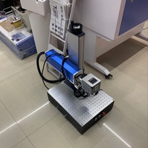 蓝色便携式激光打标机 可打印各种金属合金硬塑料