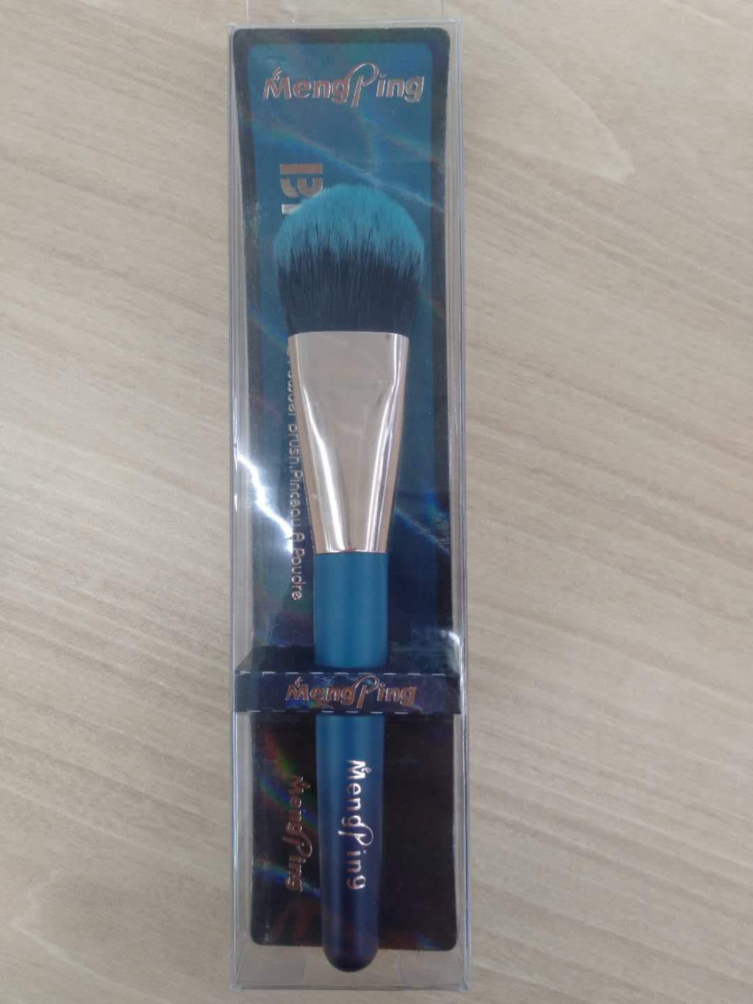 Makeup brush BB on foundation