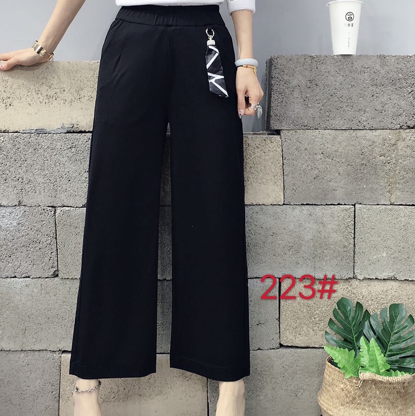 休闲裤女2020夏薄直筒显瘦八裤细节图