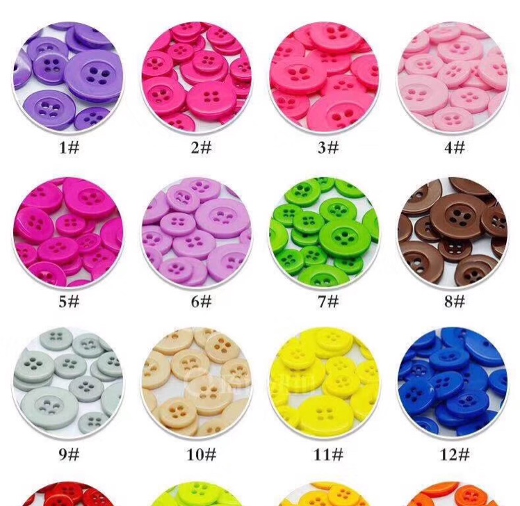 钮扣 彩色钮扣 二眼扣 四眼扣 面包扣