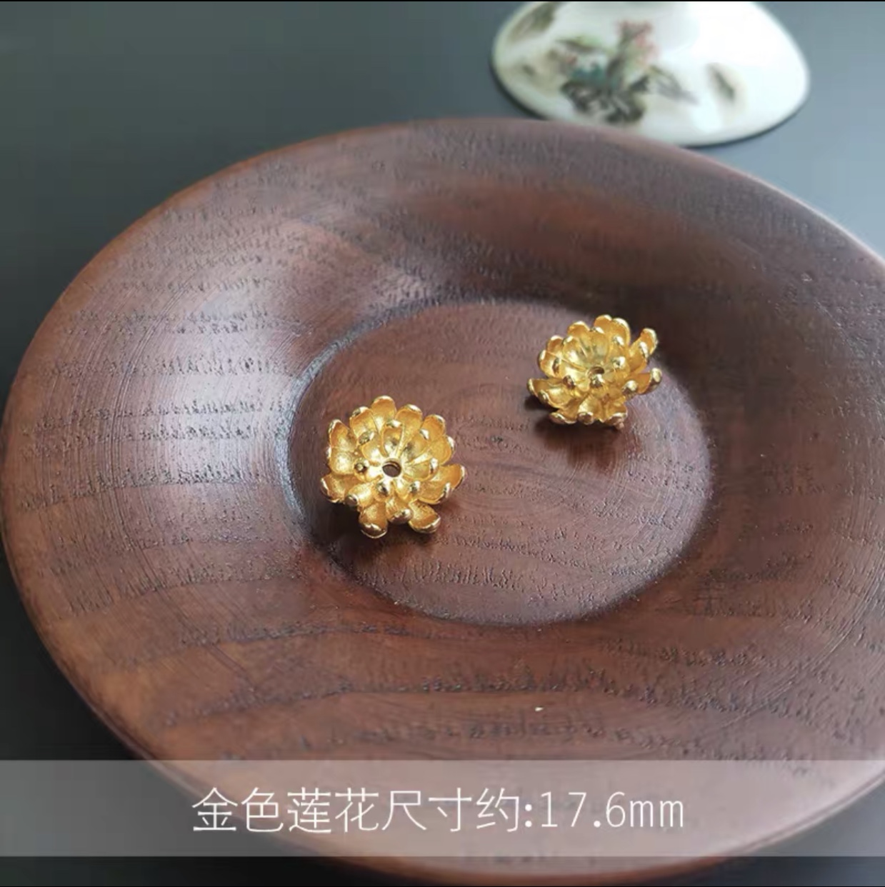 古风头饰新娘汉服步摇景泰蓝烧蓝DIY合金饰品配件