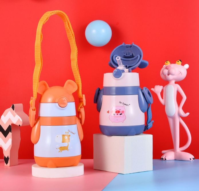 义乌好货 可爱米老鼠造型儿童保温杯批发创意304不锈钢便携真空产品图