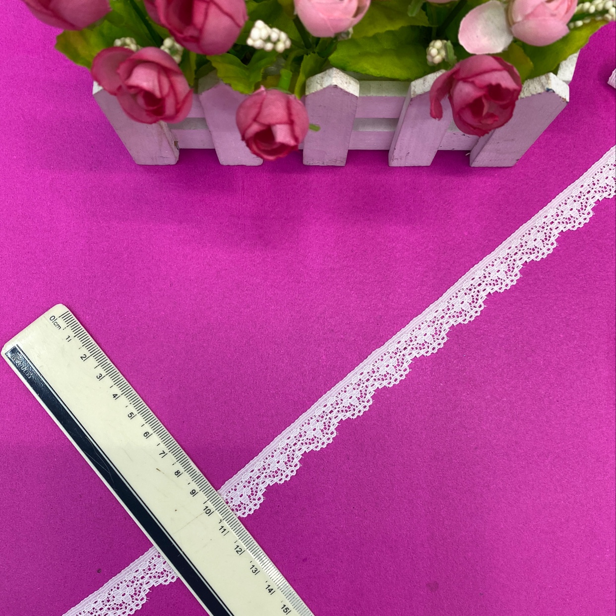 LE0079(1.5CM width) Lace trim, with elastic trim, without elastic trim, eyelash trim, lace fabric, clothing accessories, new style trim details Picture