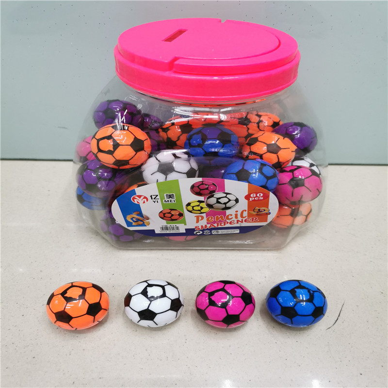 足球卷笔刀篮球卷笔刀西瓜笑脸橄榄树卷笔刀单孔削笔刀学习用品详情图6