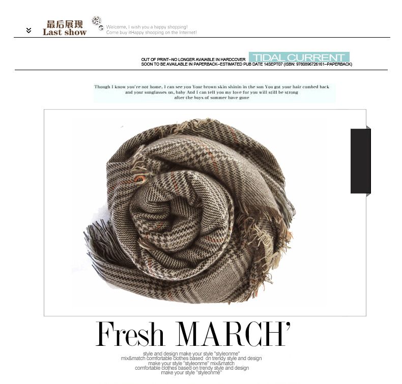 English Checked Cotton Scarf