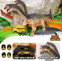 恐龙轨道车 恐龙玩具 电动恐龙