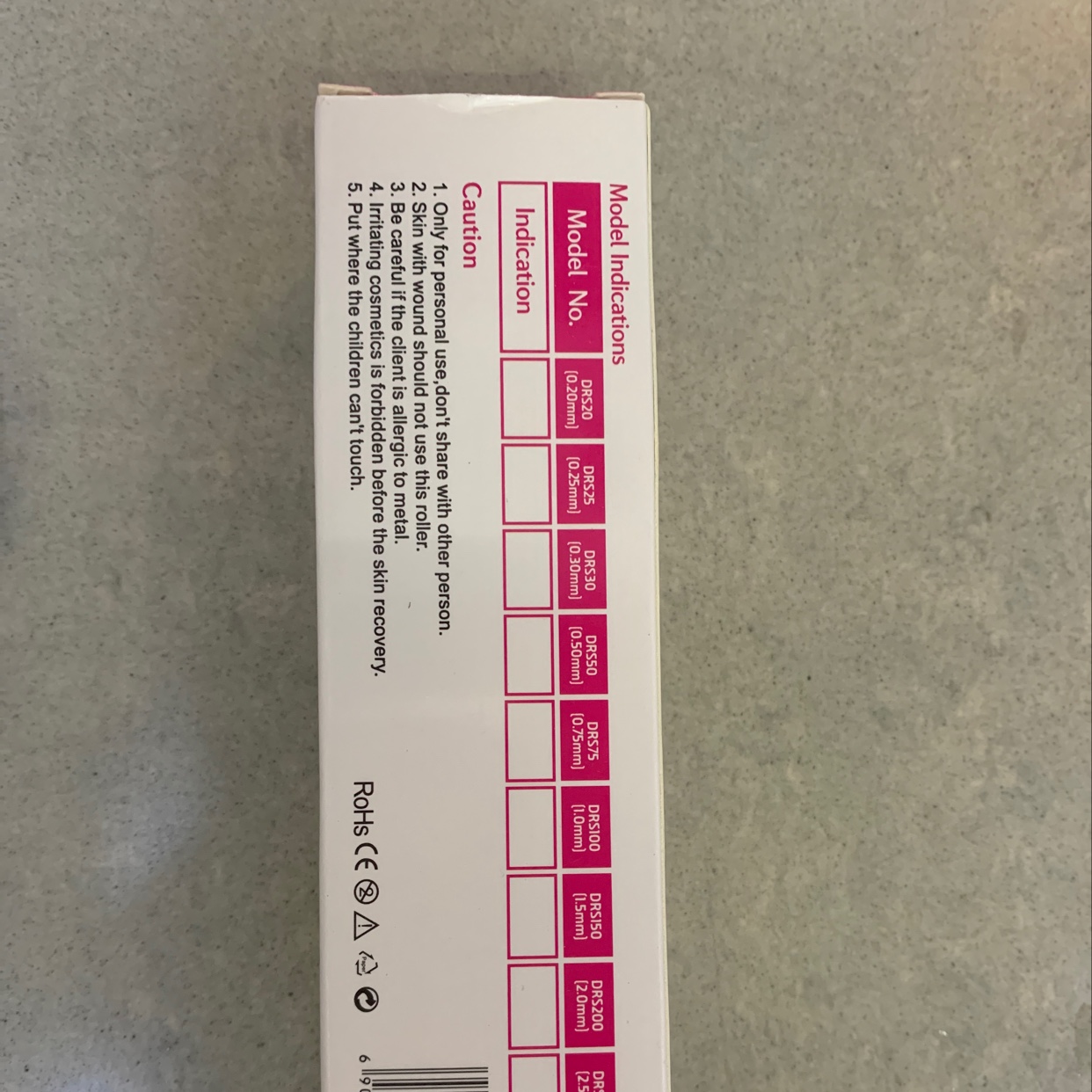 微针白底实物图