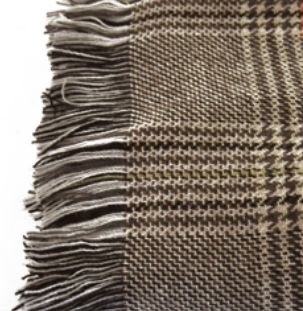 English Checked Cotton Scarf details Picture