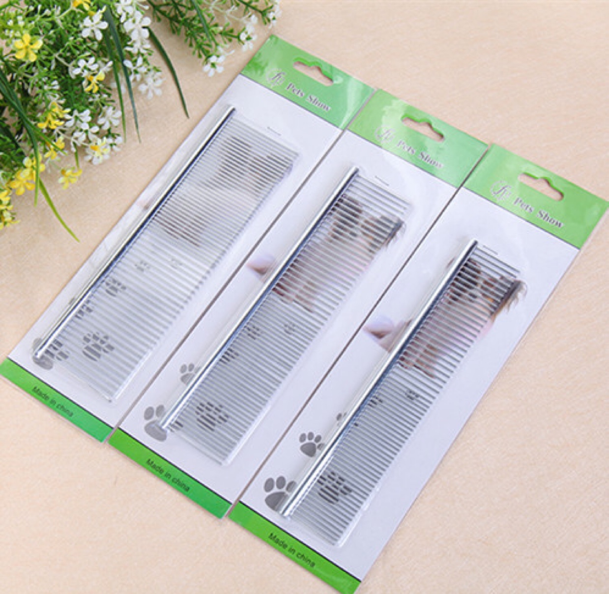 Large professional grooming stainless steel comb open knot comb dog grooming tools manufacturers wholesale pet supplies