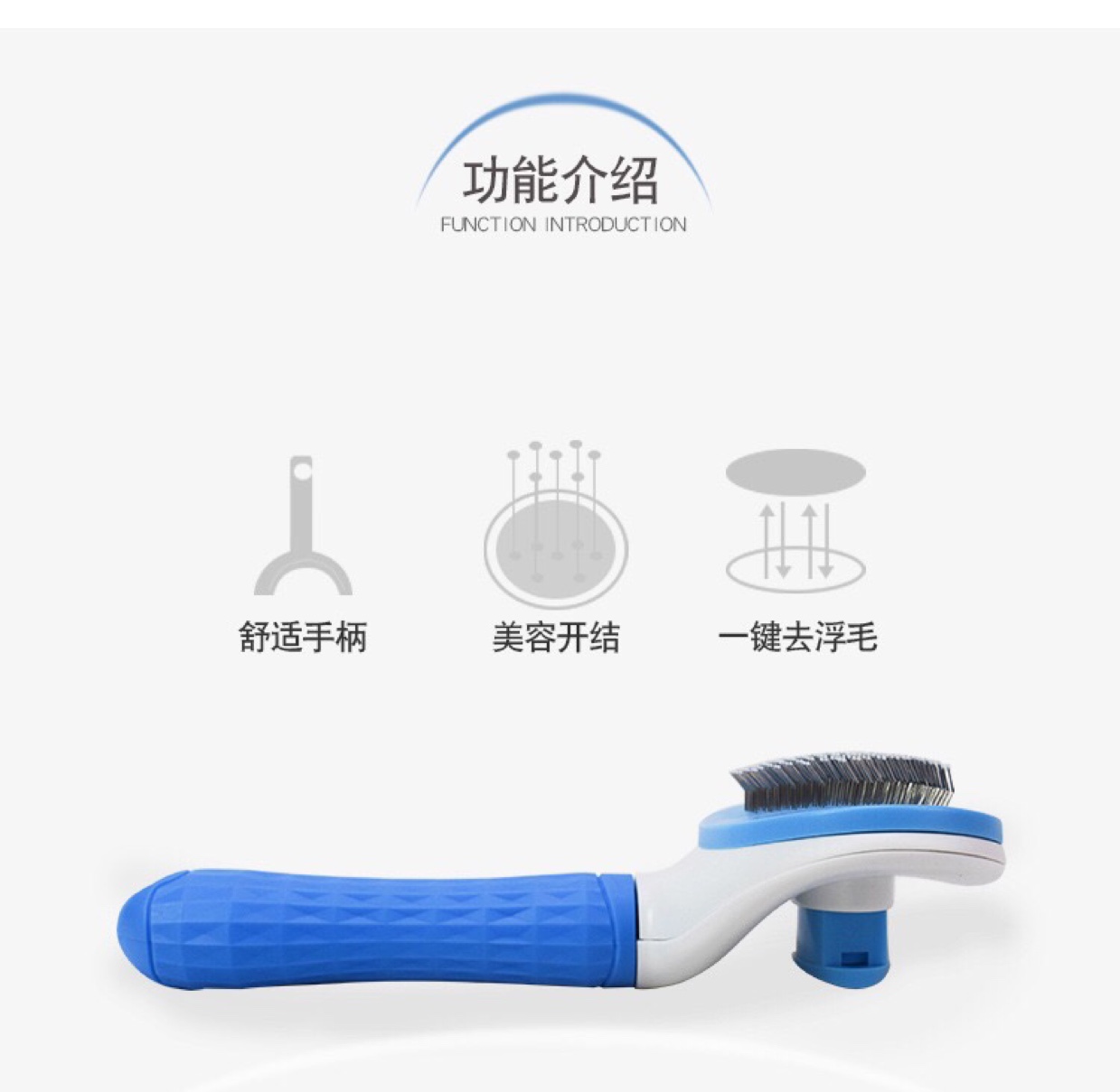 Factory direct pet comb Pet brush massage automatic hair removal comb dog knot comb hair removal cat comb undefined