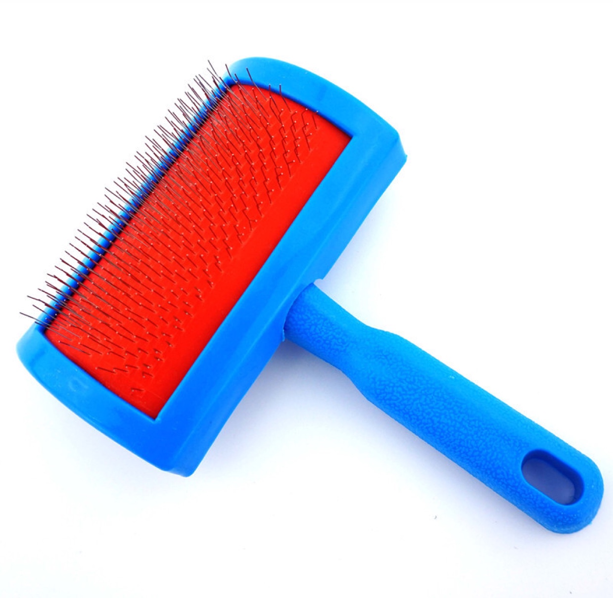 Fengpei manufacturers supply T fur brush pet with steel needle comb fur brush trumpet full figure