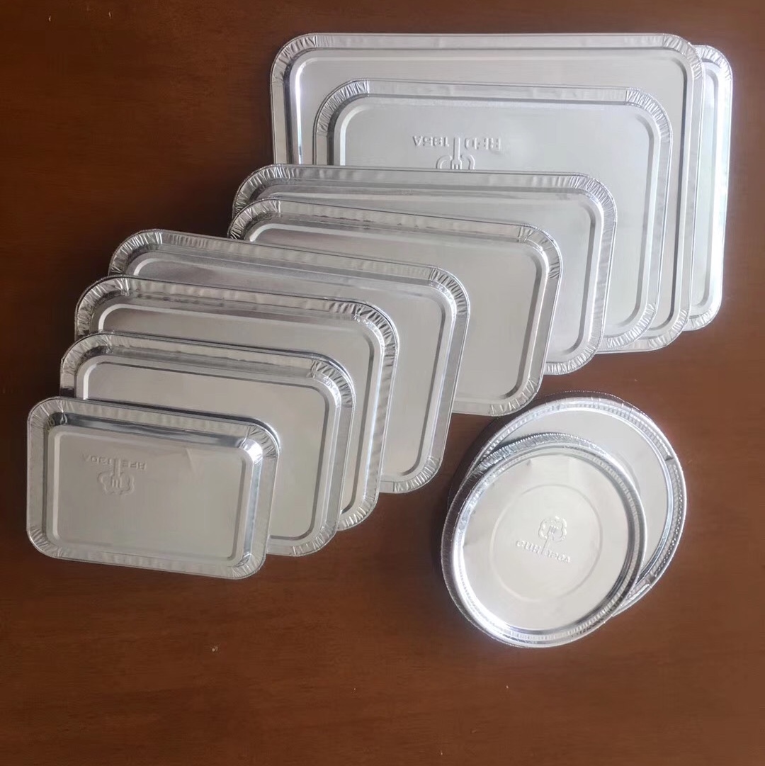 铝箔容器 烧烤铝盒 烤盘 烤纸盒 规格齐全