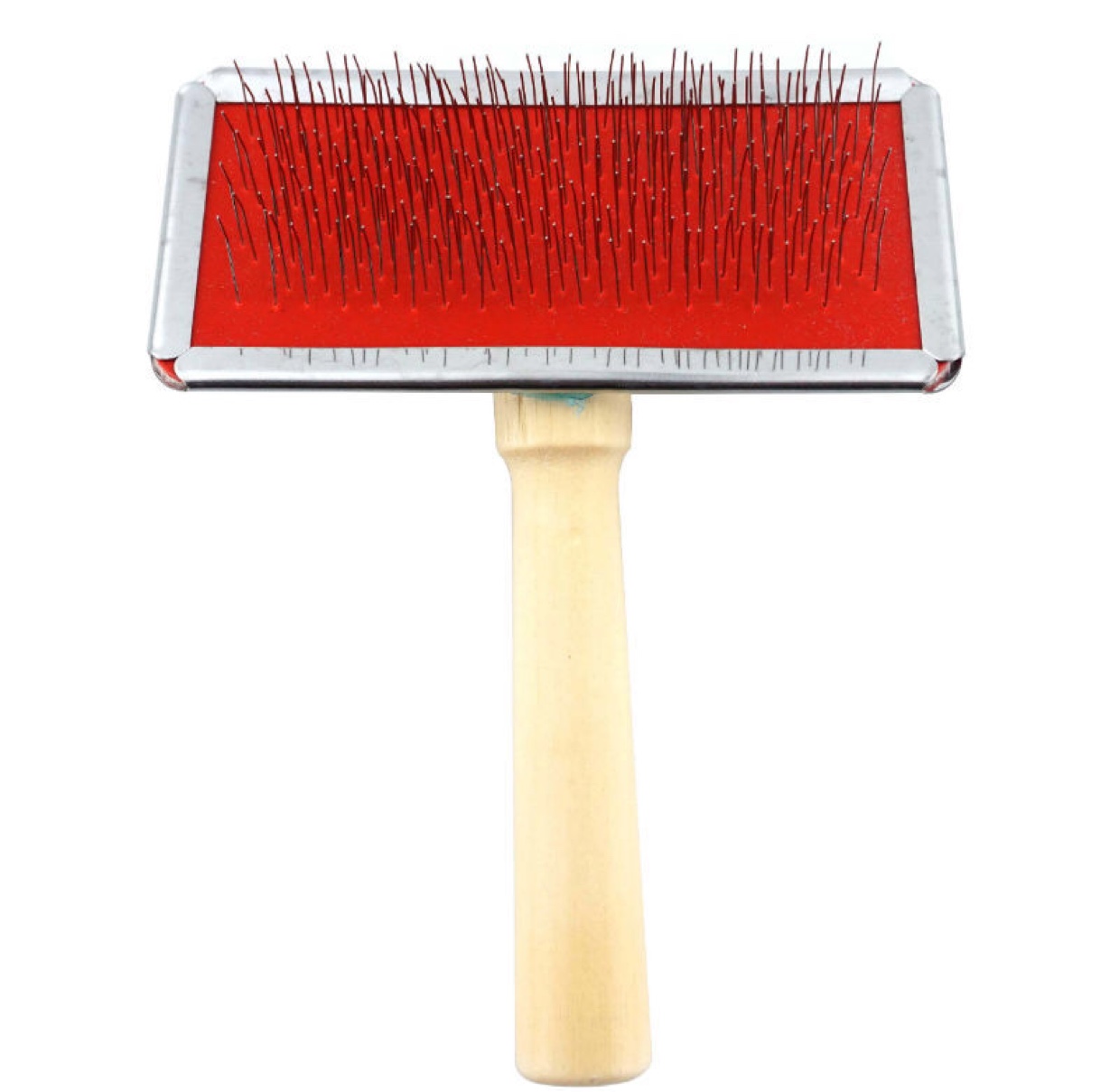 Fengpei factory direct T fur brush wooden handle needle brush hair collar nurse pet grooming comb brush large details Picture