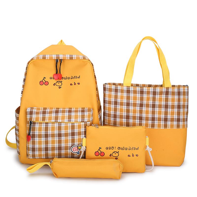 New Creative School Bag Stationery Set For Primary And Secondary School Students Pen Bag Shoulder Book Bag 600D Waterproof Environmental Protection Material Manufacturers Direct Sales Spot details Picture