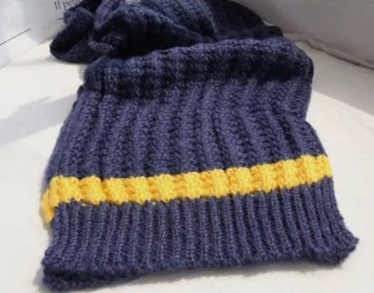 Knitted Scarf Color Specification drawing