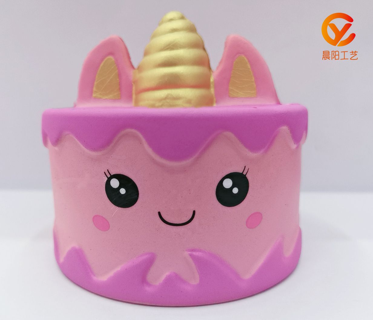 Squishy is slow to rebound and release pressure to vent PU Hai Toys cross-border domestic sales buckle to vent the new one-horn cake thumbnail