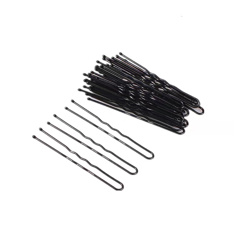 U-Clip Black Hair Clip Fixed Ball Hair Clip Headdress Hair Fork Female U-Clip Pin Bolded Specification drawing
