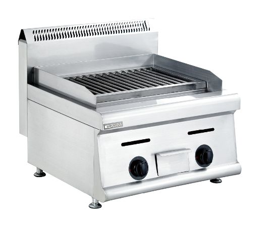 BBQ griddle grill a luxury desktop gas-fired volcanic rock oven