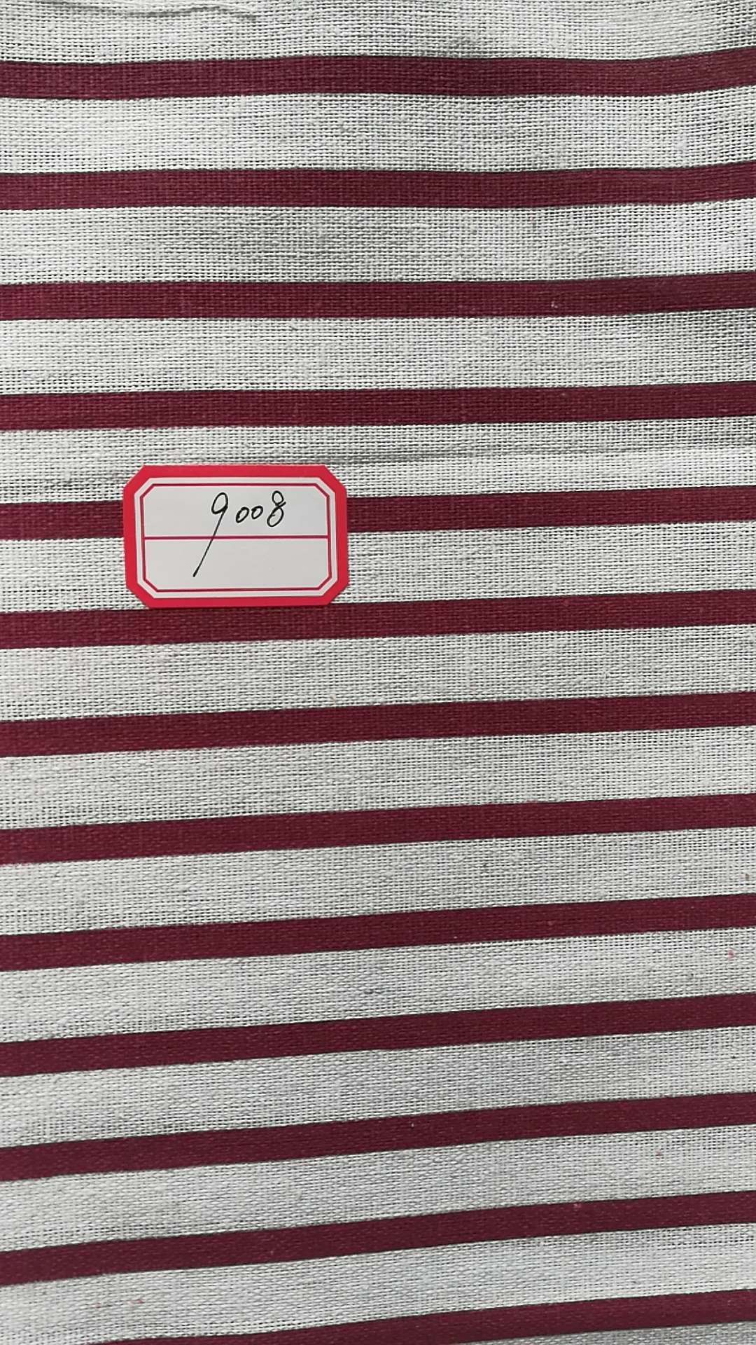 Cotton and linen printed fabric details Picture