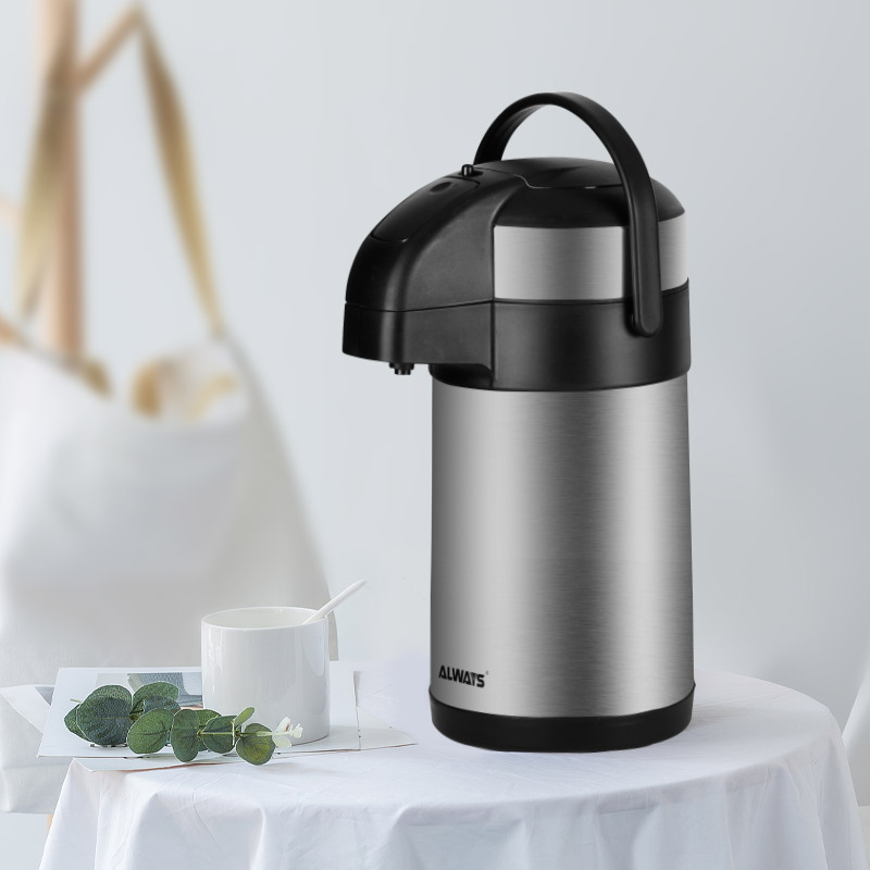ALWAYS thermos, pressure thermos, household large-capacity stainless steel thermos, press-type thermos water bottle detail image 1