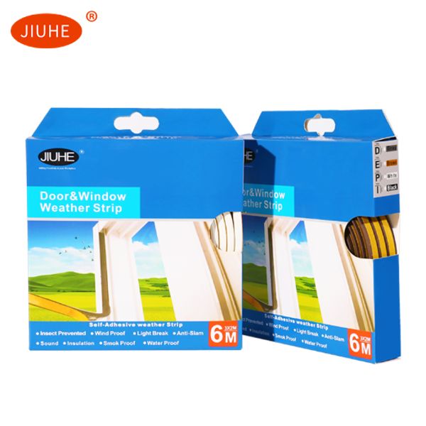 Door and window sealing strips self-adhesive wood door sealing strips anti-collision anti-dust sound insulation self-adhesive E Type D Type P type I