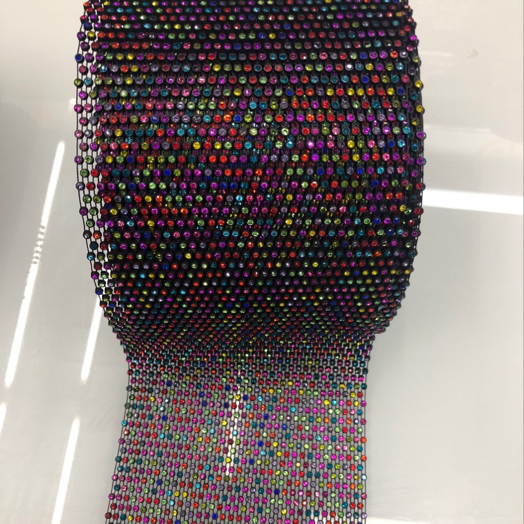 Mesh Drill Manufacturers Direct Sales Of New Elastic Mesh Hot Drill High-Grade Imitation Ao Diamond Accessories Clothing