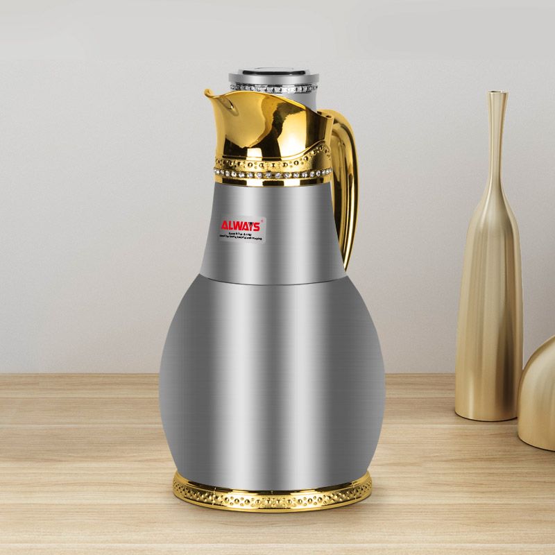 Yiwu quality household stainless steel shell insulated coffee POTS, insulated kettles, thermos kettles details Picture