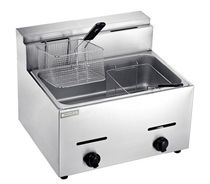 72 Single cylinder double screen gas fryer Fried chicken leg chicken wing fries frying pan