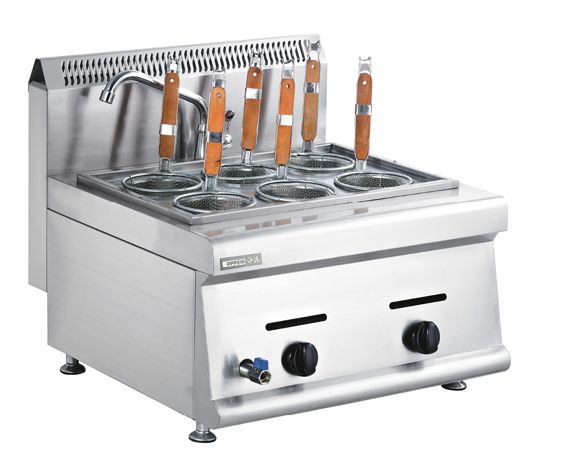 Table luxury gas six-sifter pasta cooking surface stove Kanto cooking machine, jiaozi cooking furnace malatang machine