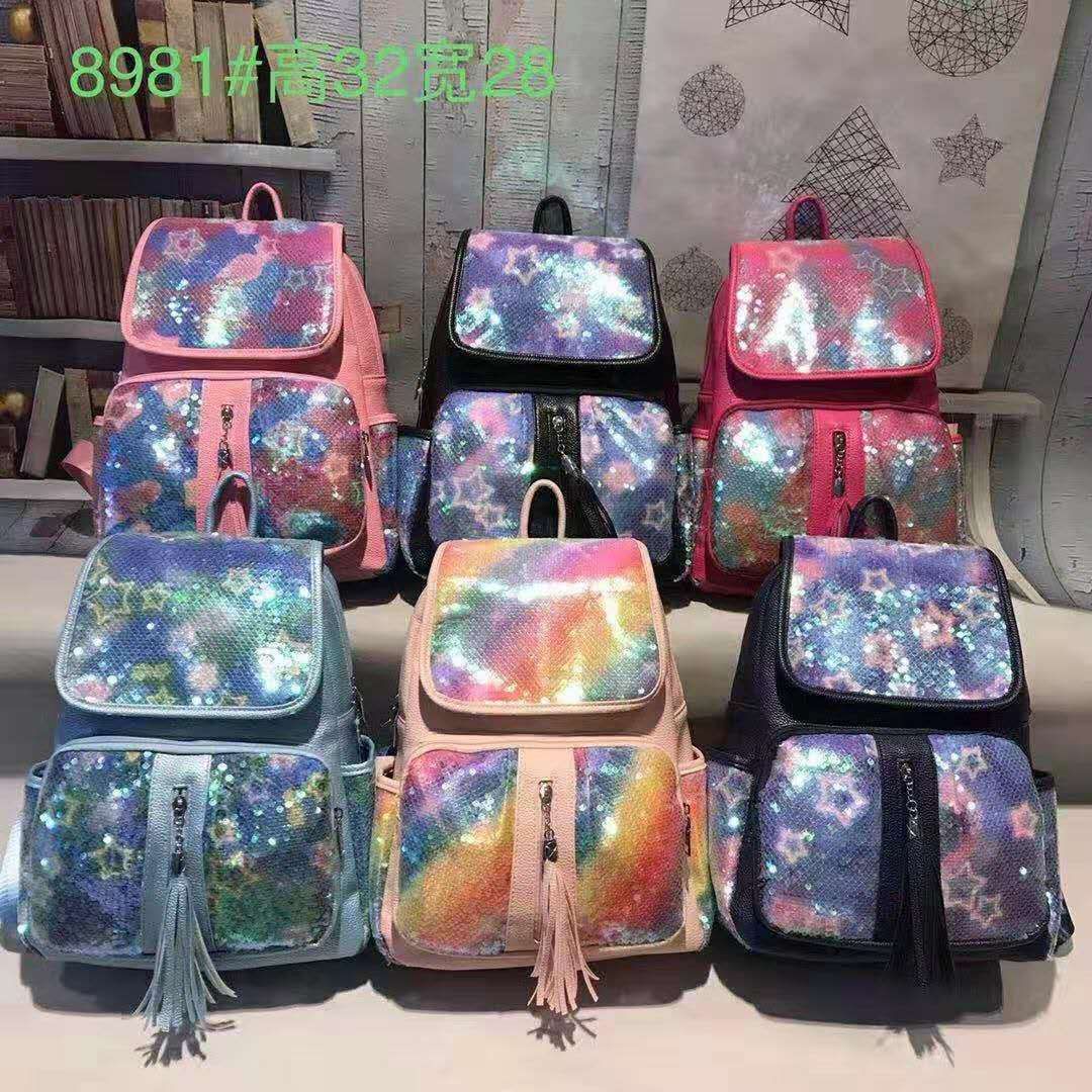 亮片双肩背包