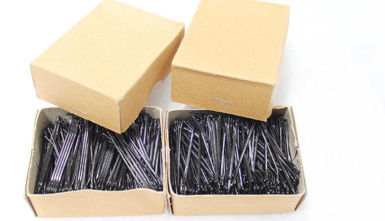 理发店专用一字夹黑色发夹盘发产品图