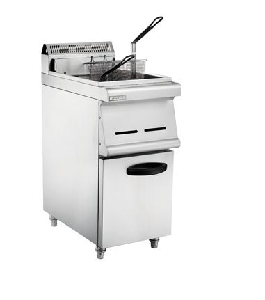 Vertical single cylinder double screen gas fry stove Fried chicken leg chicken wing French fryer