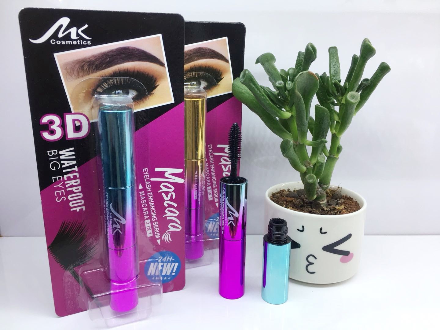 Yiwu Selection manufacturer direct 4D double-head plump and dense curl and warping mascara lasts long and not dizzy thumbnail