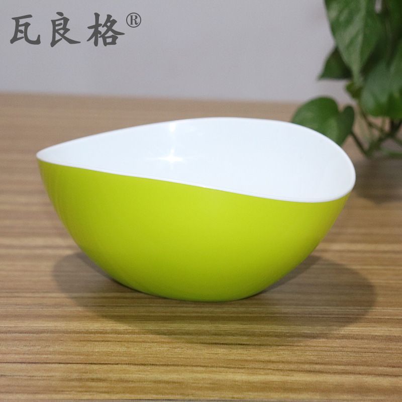 义乌好货餐具双色蛋形塑料PP沙拉碗水果蔬菜渐变色小碗详情图4