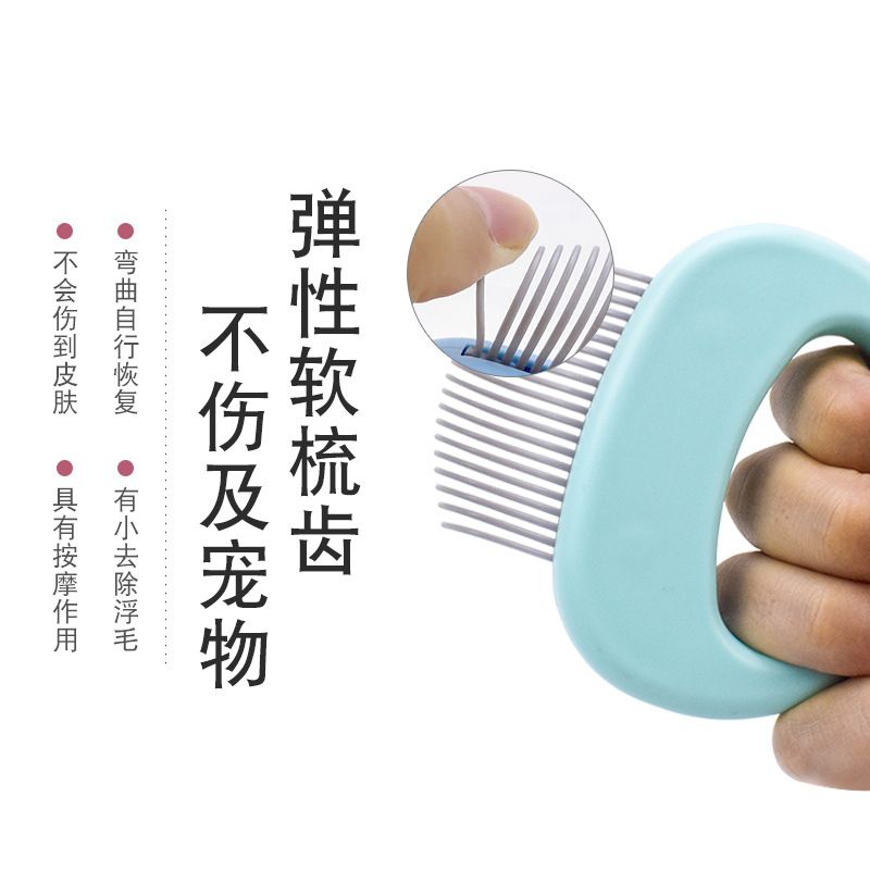 2020 New shell comb cat products, special pet comb and cat brush for opening and closing to remove floating hair details Picture
