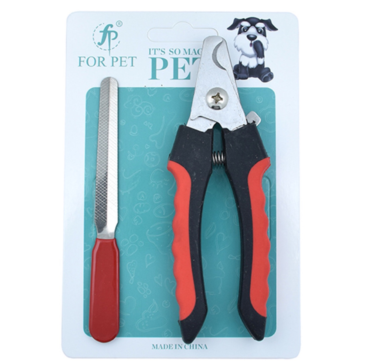 Fengpei pet supplies dog nail clippers dog nail clippers file set manufacturers direct sales large details Picture