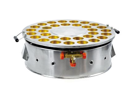Gas rotation round cake machine (big judgment roast) egg burger machine red bean cake machine meat egg burger machine