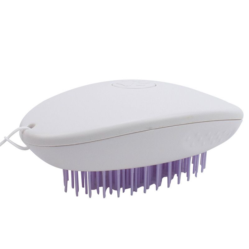 水滴鼠标型猫咪脱毛梳 猫咪自动褪毛梳撸猫毛梳 不伤肤宠物清洁梳白底实物图