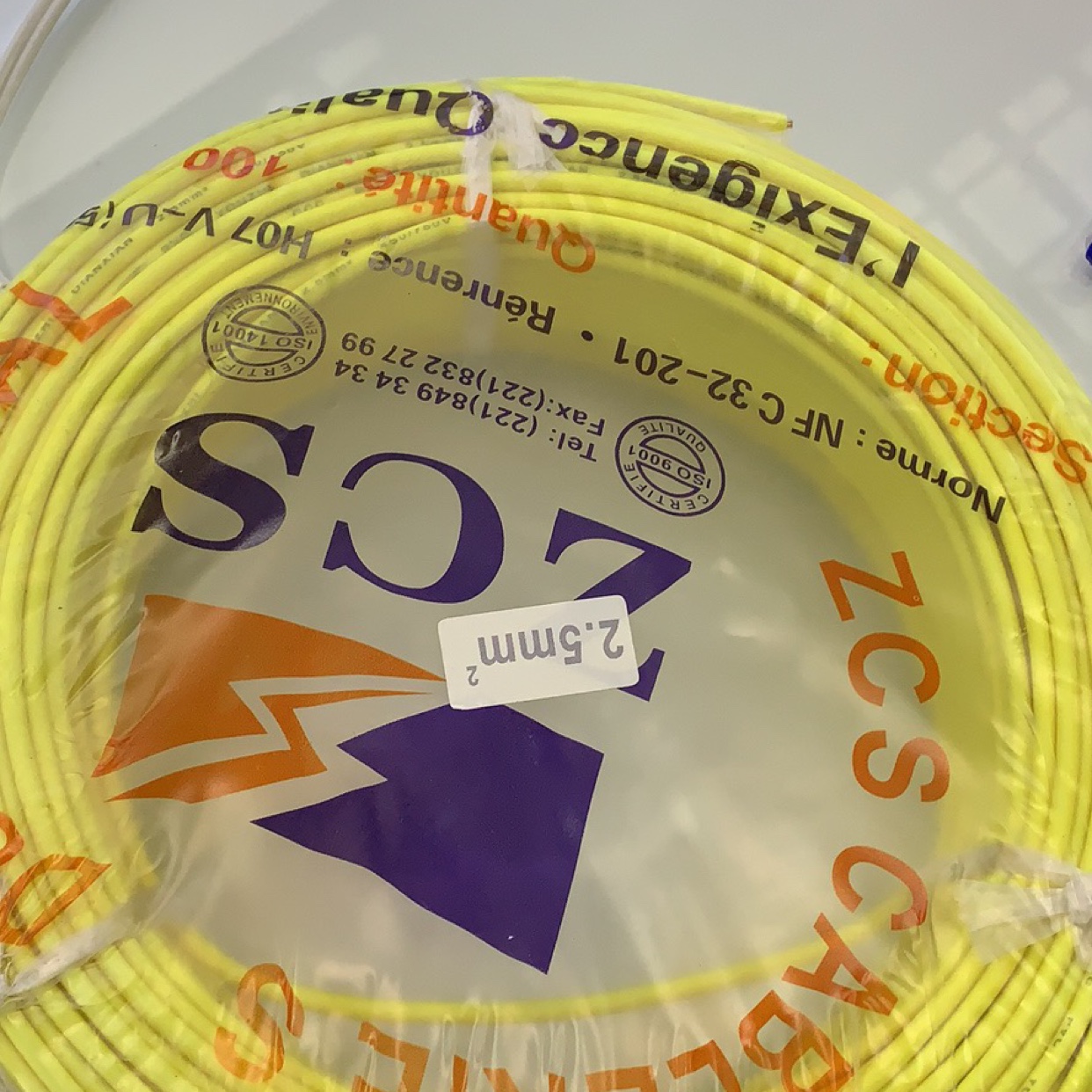 Power cord wire, brass single-core wire details Picture