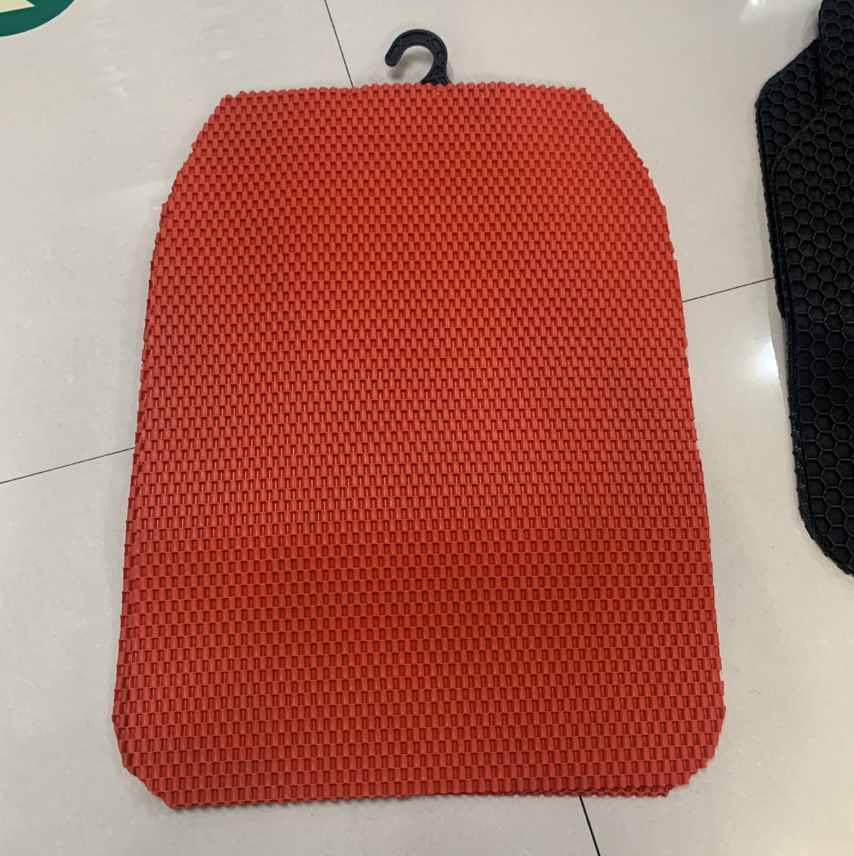 Red car seat cushion