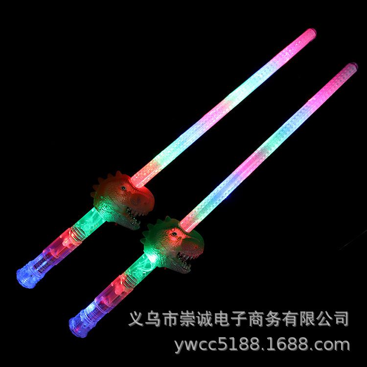 LED light Dinosaur music Flash Stick Theme Park Children's Park flash stick thumbnail