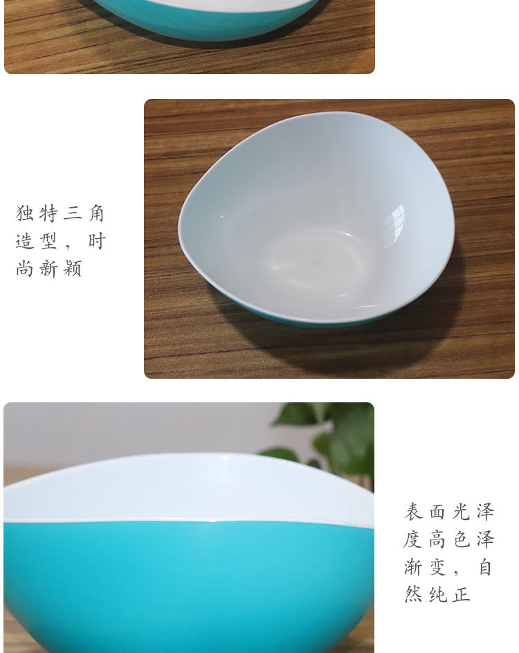 义乌好货餐具双色蛋形塑料PP沙拉碗水果蔬菜渐变色小碗详情图10