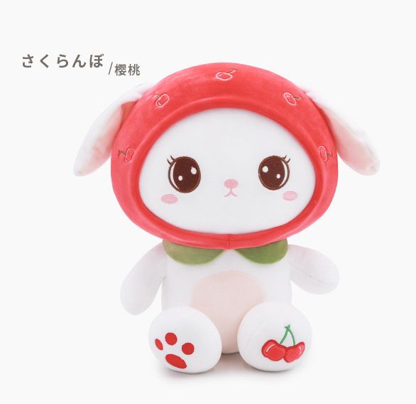 Yiwu good goods set Tuk tuk rabbit plush toy doll female bed doll
