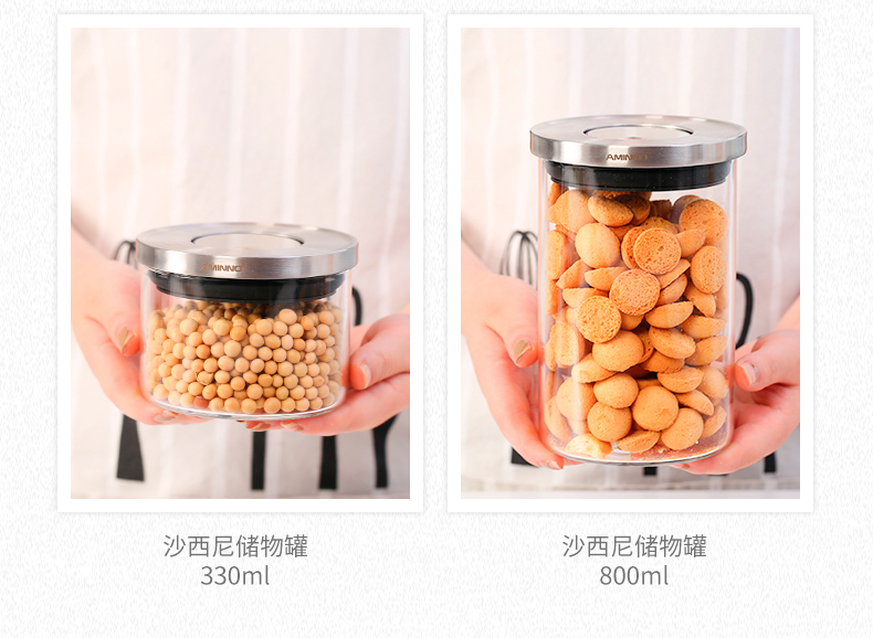 Small round stainless steel high borosilicate glass bottles detail image 7