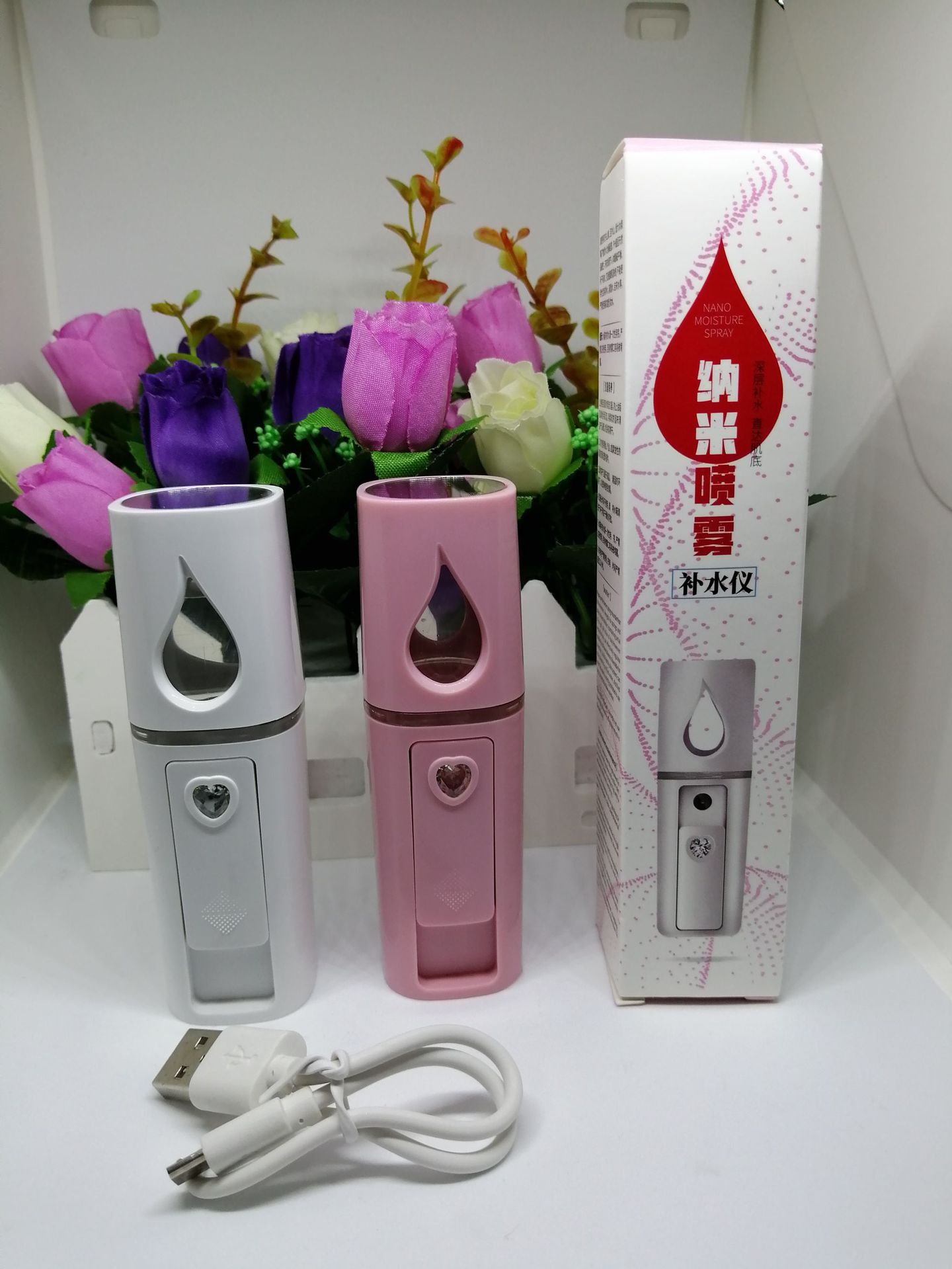 Mirror face steamer, Nano Spray Hydration Device, portable handheld cold spray machine, Facial moisturizing and humidifying device, beauty device