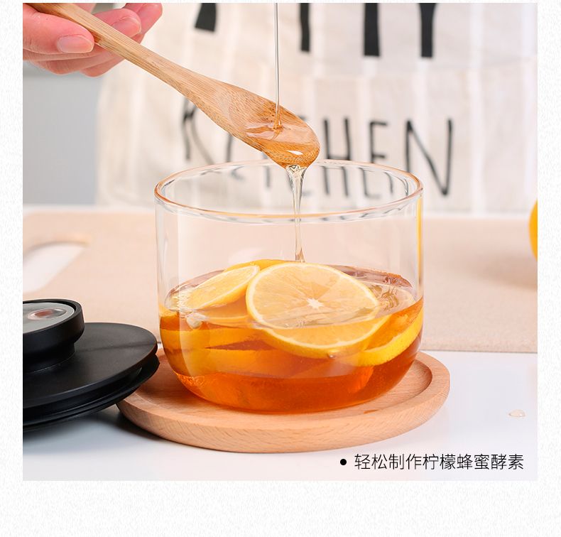 Ameno high borosilicate glass bottle, small and round details Picture
